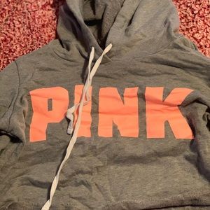 Pink - Long Sleeve crop Hoodie